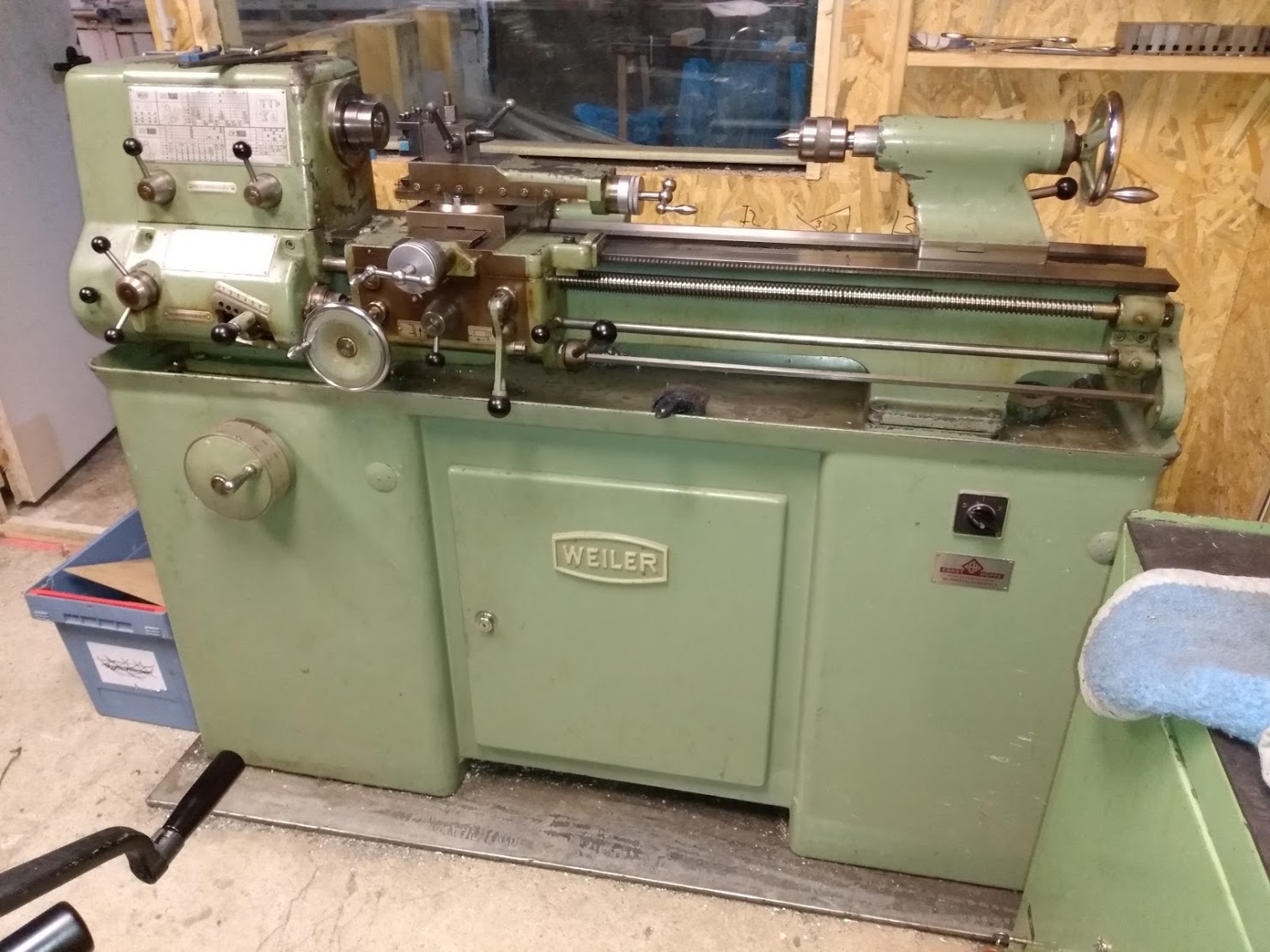 Weiler Drehbank in der Studiwerkstatt